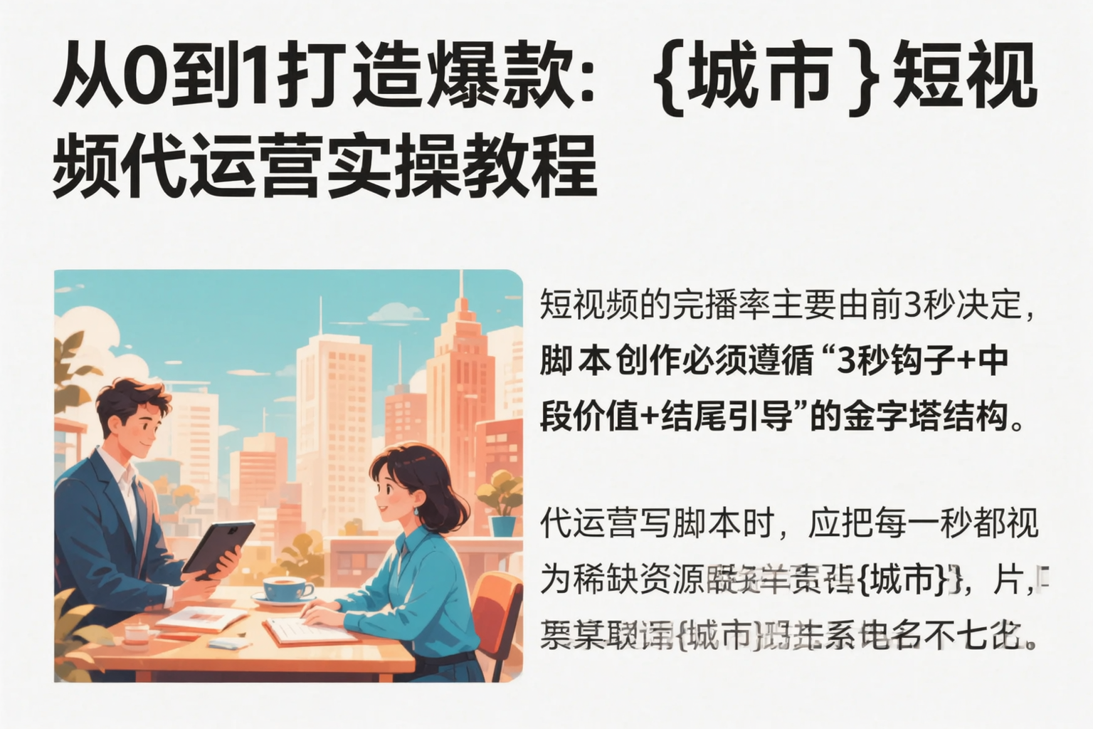 从0到1打造爆款：青海短视频代运营实操教程