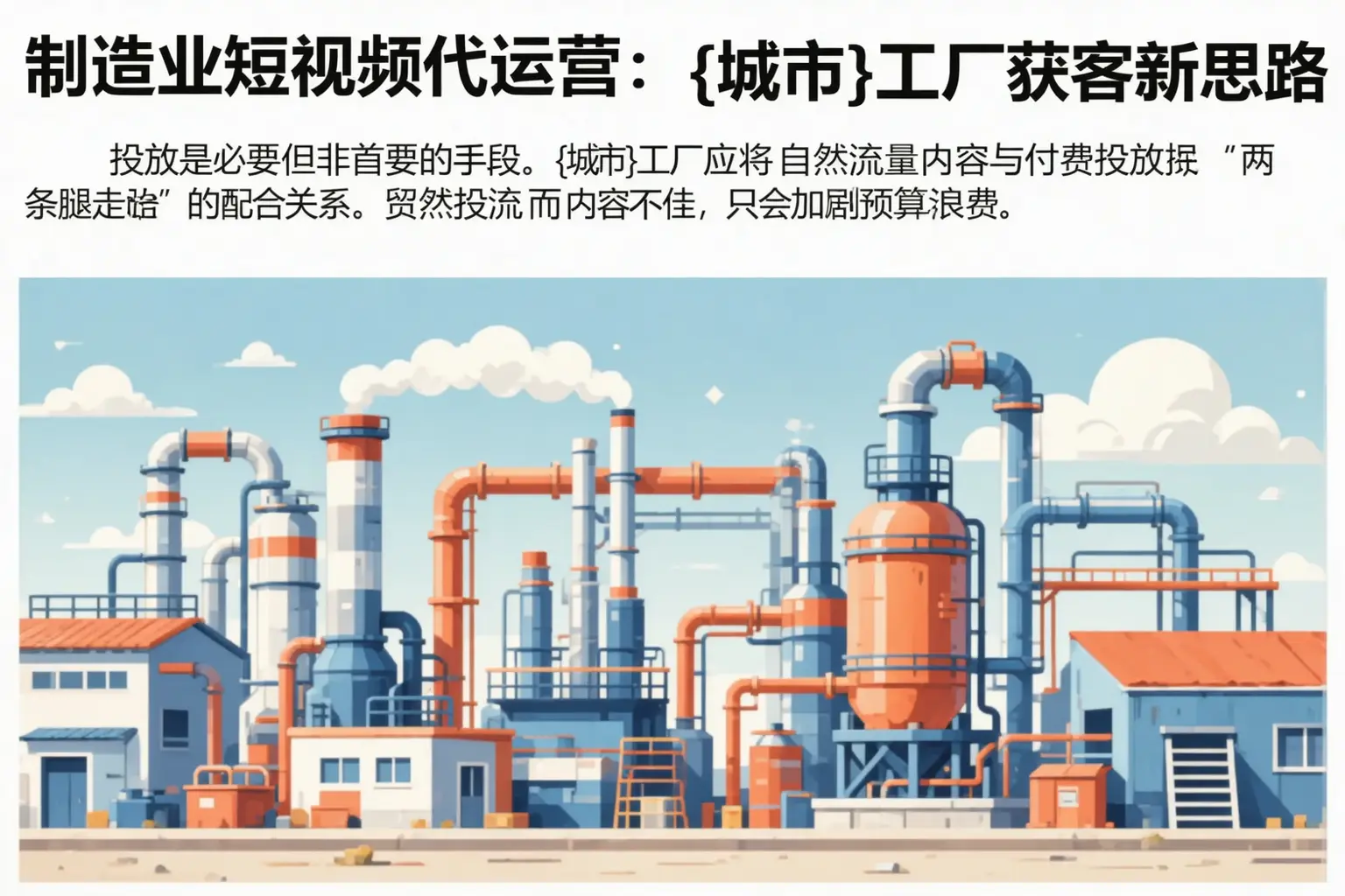 制造业短视频代运营:青海工厂获客新思路