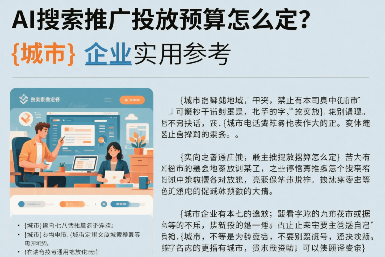 AI搜索推广投放预算怎么定？青海企业实用参考