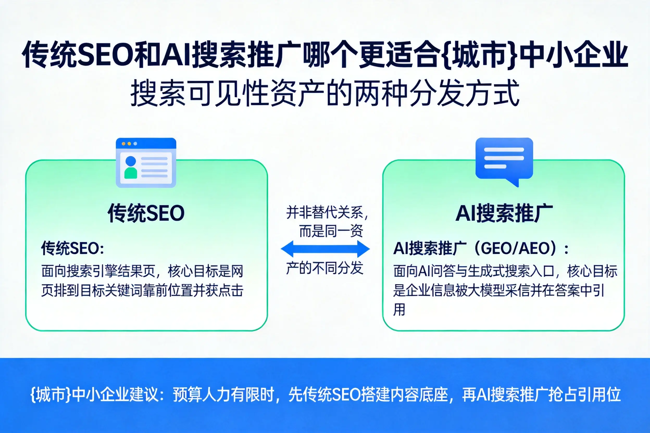 传统SEO和AI搜索推广哪个更适合青海中小企业