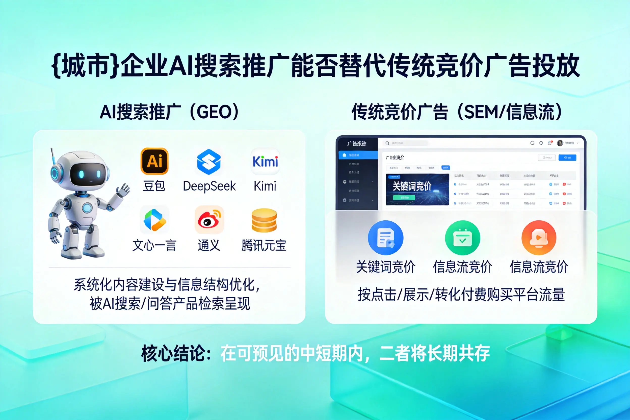 青海企业AI搜索推广能否替代传统竞价广告投放