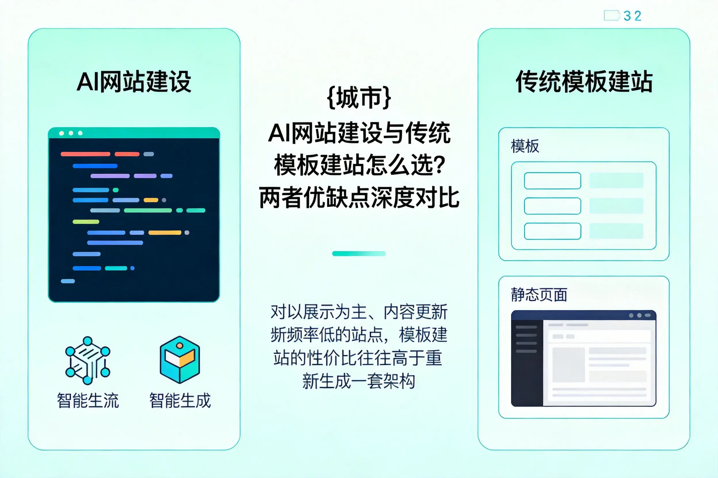 青海AI网站建设与传统模板建站怎么选？两者优缺点深度对比
