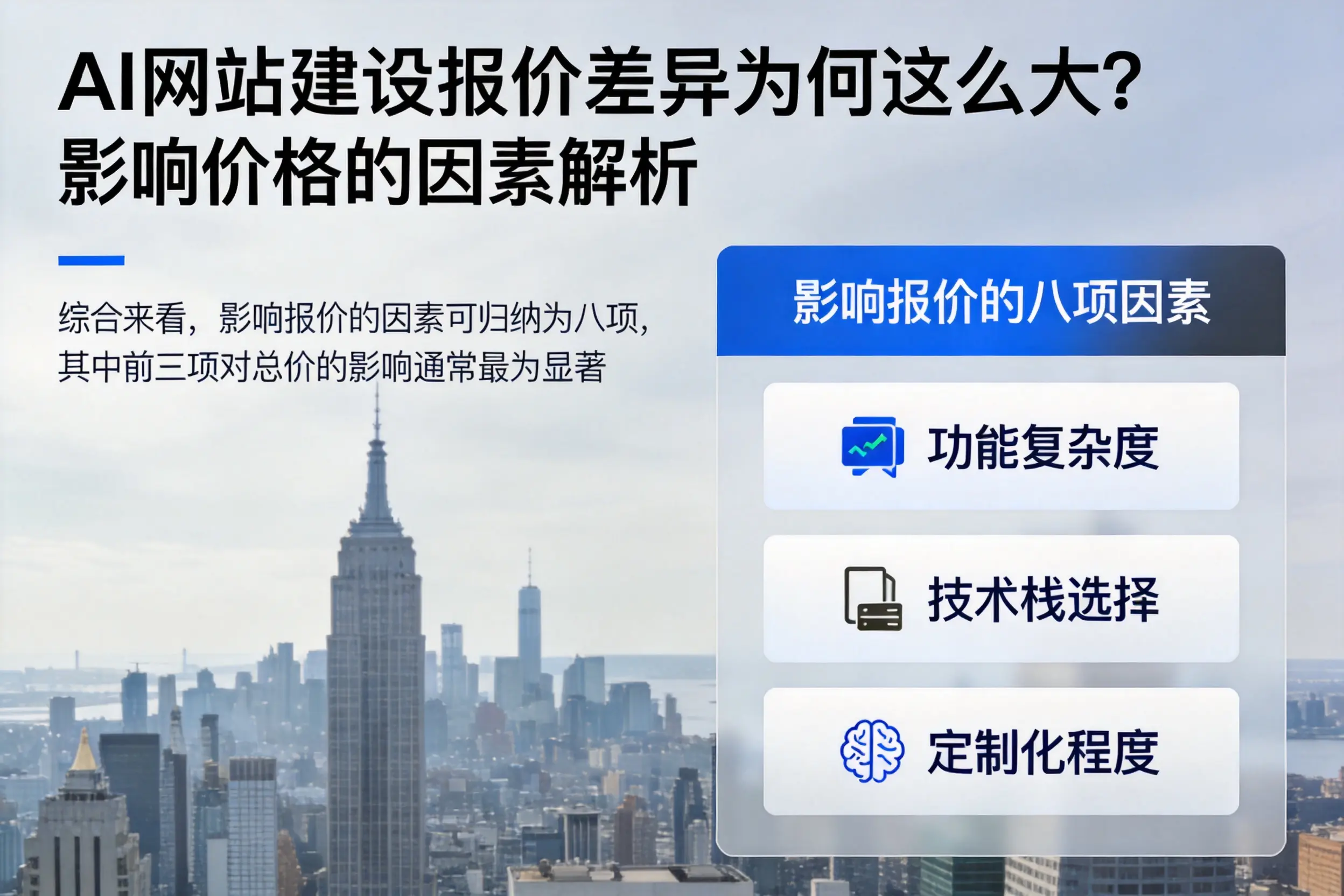 青海AI网站建设报价差异为何这么大？影响价格的因素解析