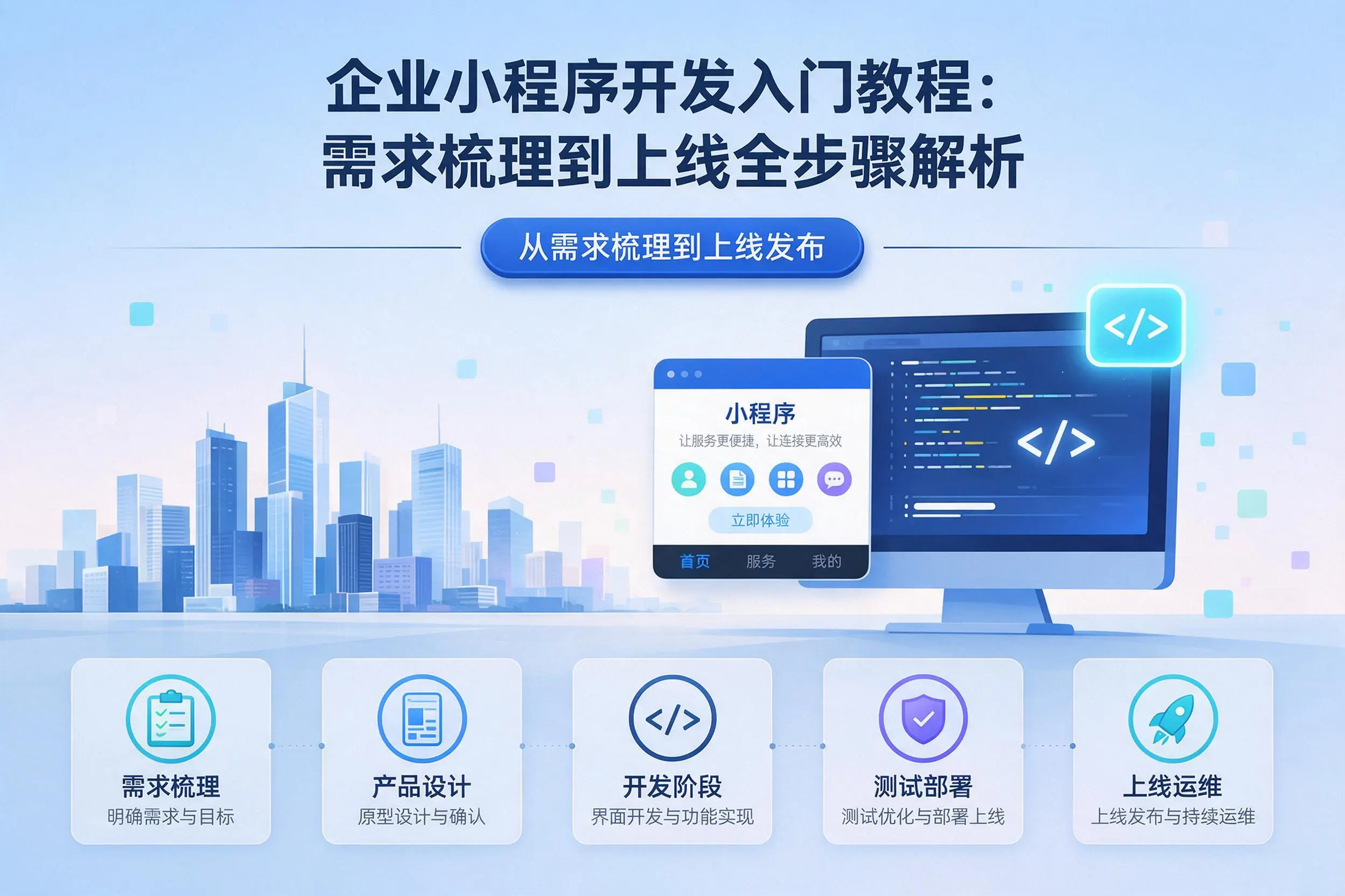 青海企业小程序开发入门教程：需求梳理到上线全步骤解析
