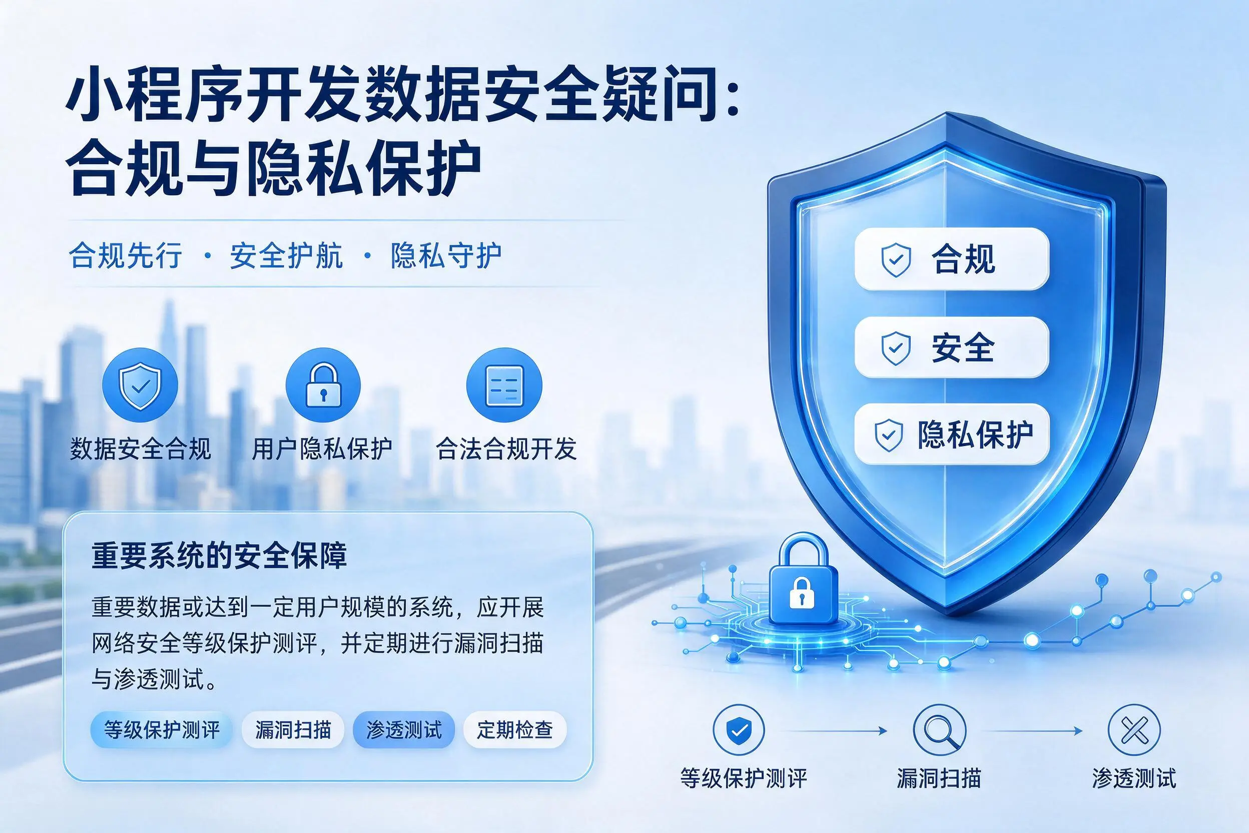 青海小程序开发数据安全疑问:合规与隐私保护