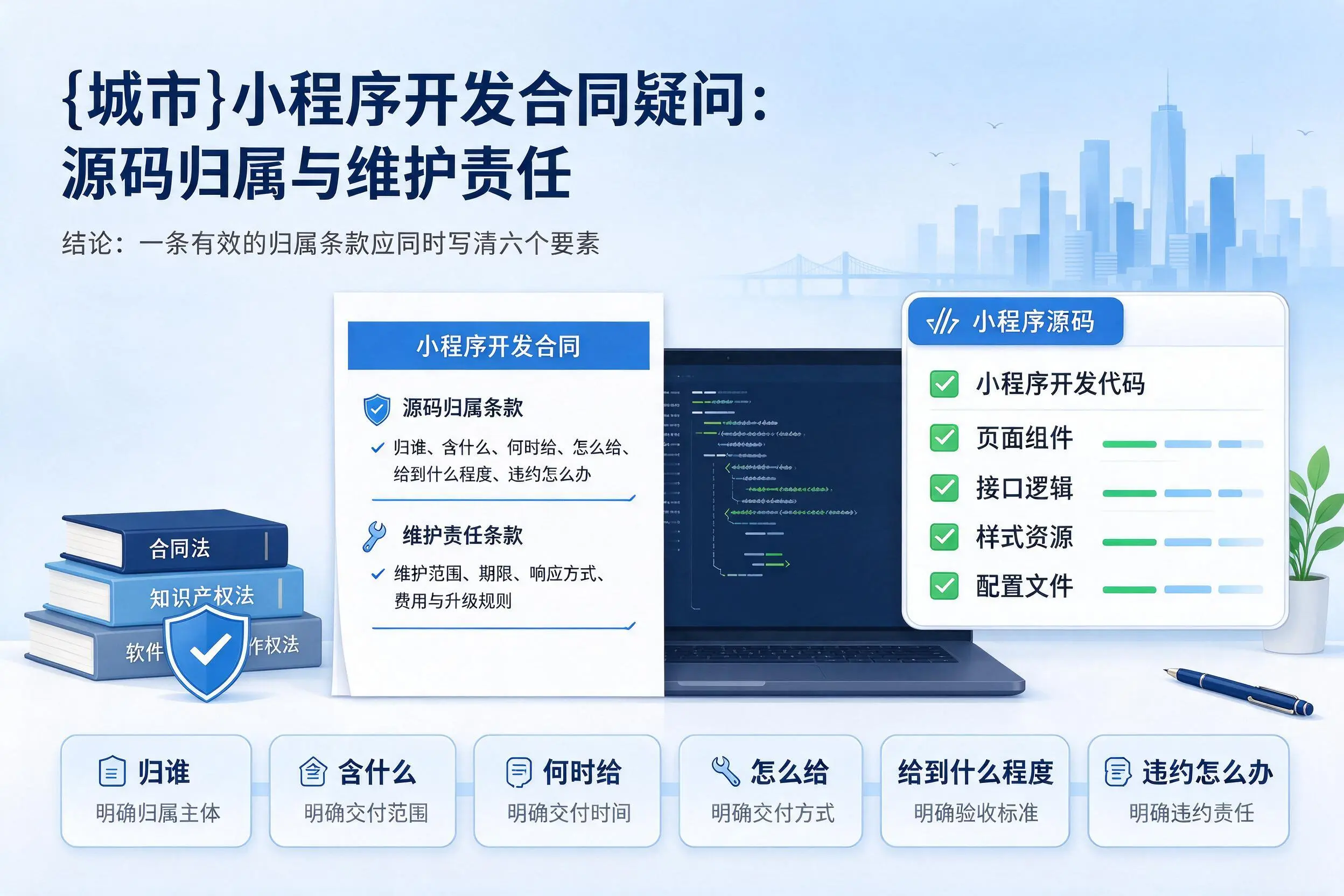 青海小程序开发合同疑问：源码归属与维护责任