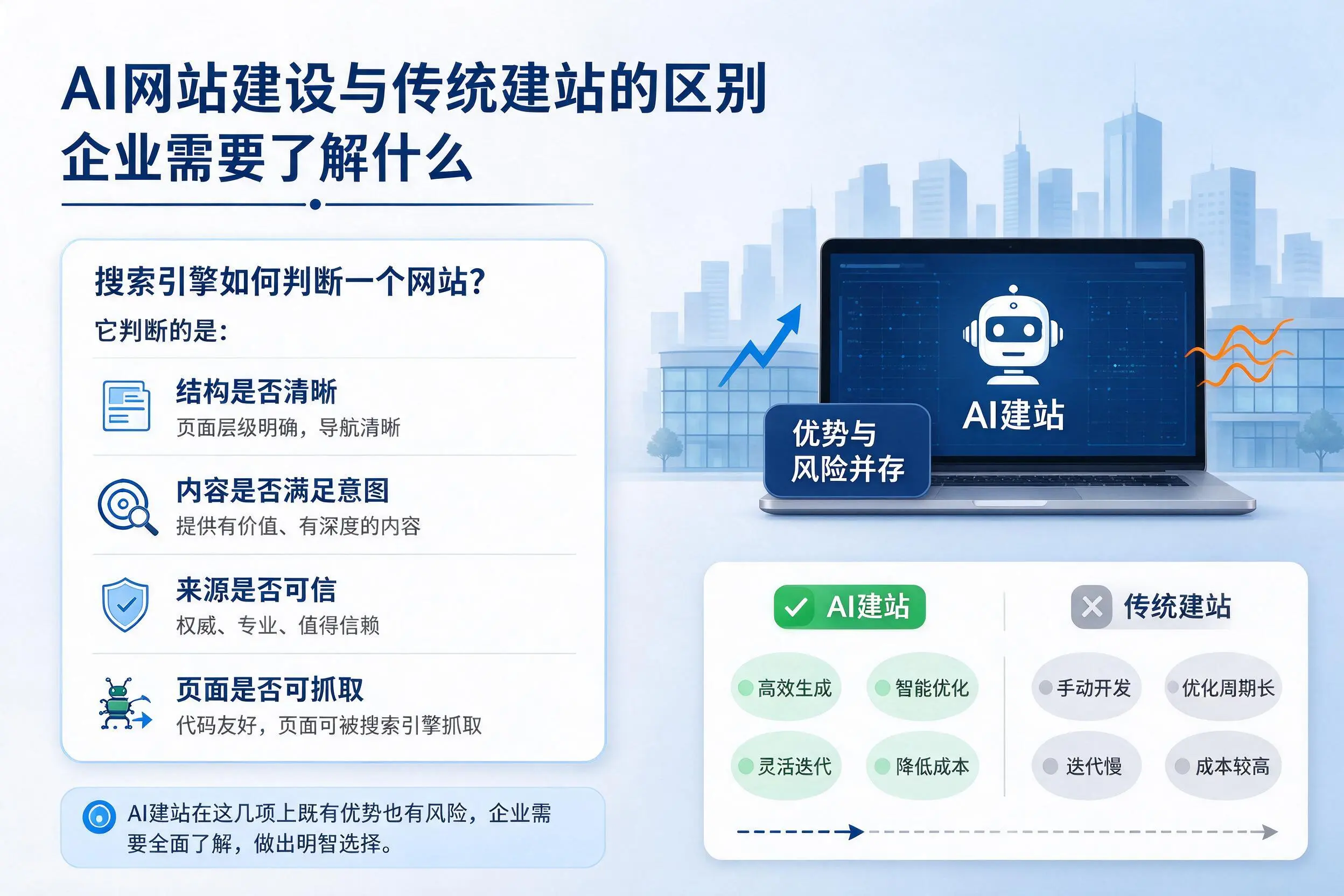 AI网站建设与传统建站的区别,青海企业需要了解什么