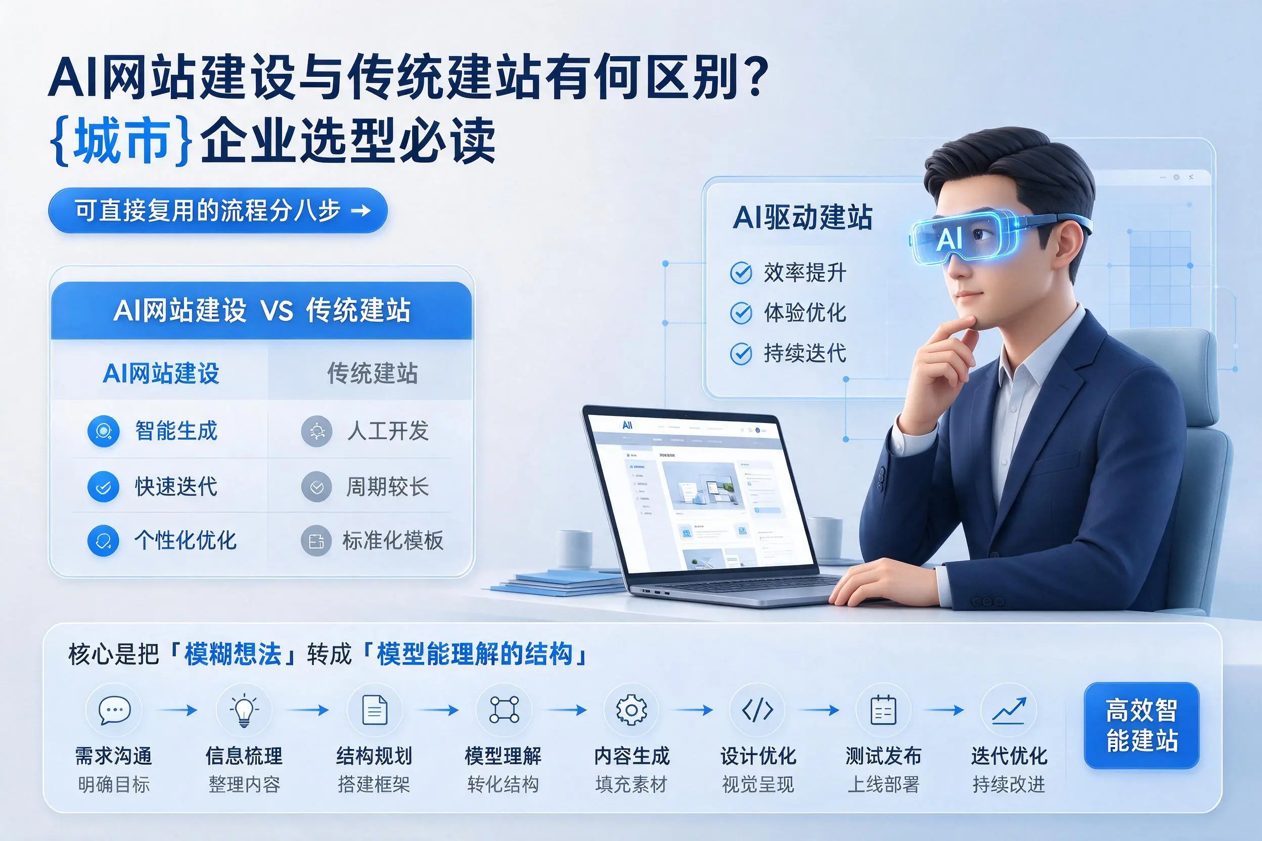 AI网站建设与传统建站有何区别?青海企业选型必读