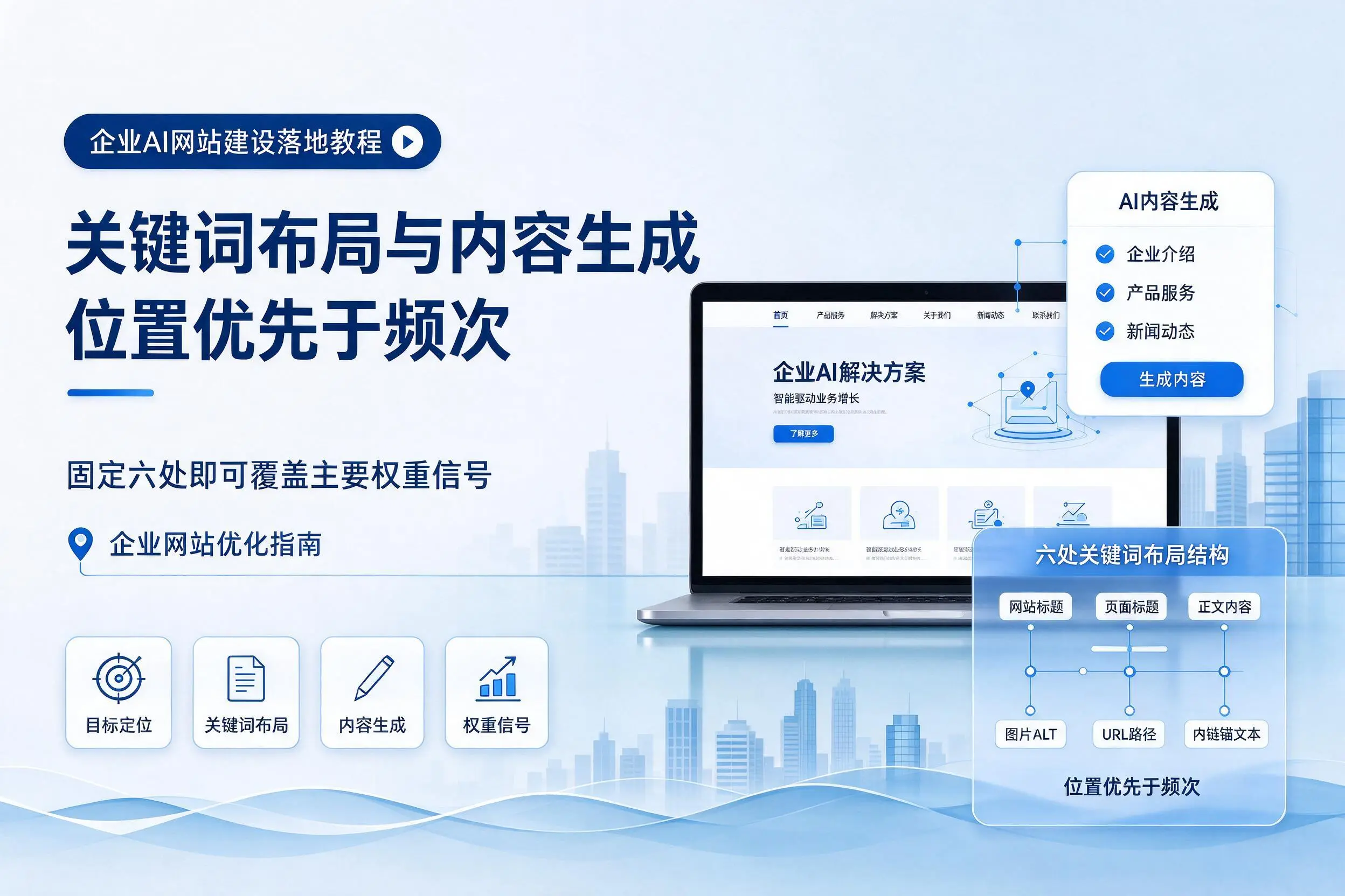 青海企业AI网站建设落地教程:关键词布局与内容生成