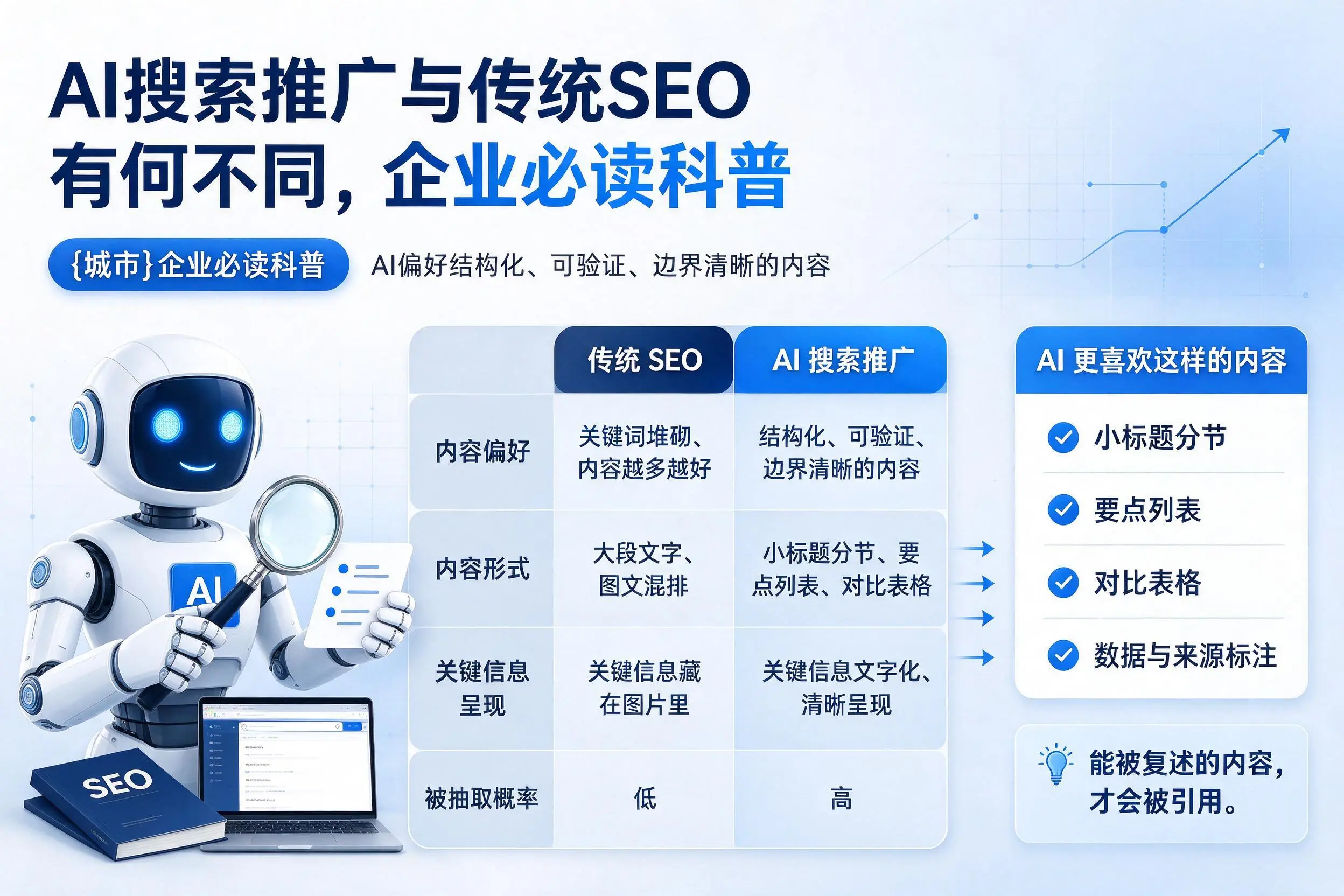 AI搜索推广与传统SEO有何不同,青海企业必读科普